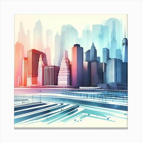 New York City Skyline 5 Canvas Print