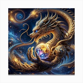 Mystical Dragon Canvas Print