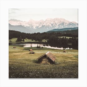 Colorado Cabin Square Canvas Print