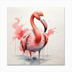 Pink Flamingo Canvas Print