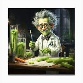 Scientist At Work Canvas Print