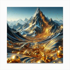 Hidden Gold River by dee Canvas Print