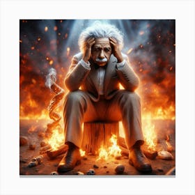 Albert Einstein 2 Canvas Print