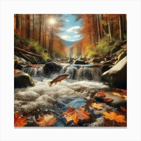 Autumn In The Forest Canvas Print