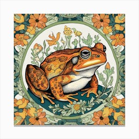 william morris frog 1 Canvas Print