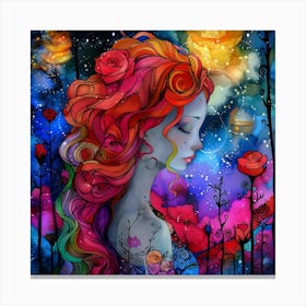 Girl With Red Hair Canvas Print