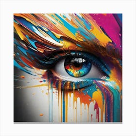 Colorful Eye 2 Canvas Print