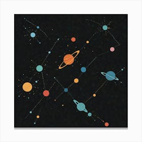 Solar System Canvas Print