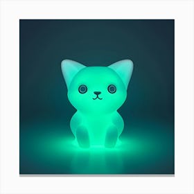 Cat Night Light Canvas Print