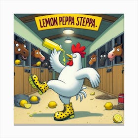 Lemon Peppa Steppa 1 Canvas Print