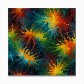 Rainbow Explosion Canvas Print