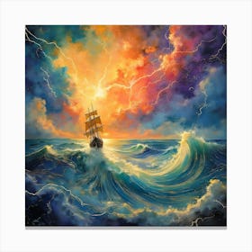 Stormy Seas Canvas Print