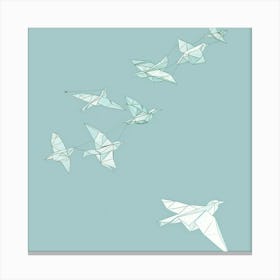 Origami Birds 14 Canvas Print