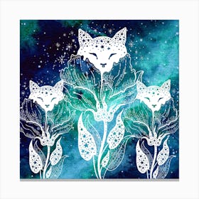 Galaxy Kitty Art Print (8) Canvas Print