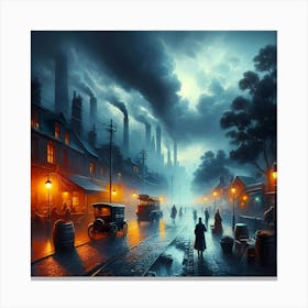 City At Night 2 Canvas Print