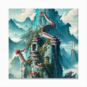 Chinese Dragons Canvas Print