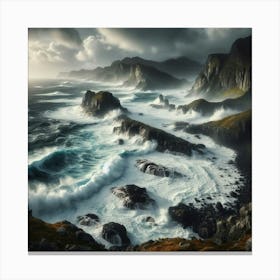 Stormy Seascape Canvas Print