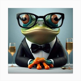 Frog Manager  Canvas Print