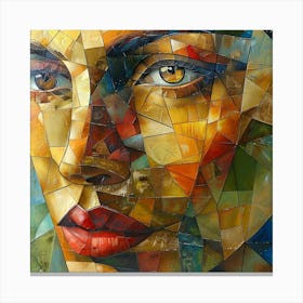 Mosaic Woman Canvas Print