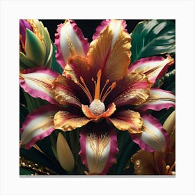Opulent Exotic Flower 2 Canvas Print