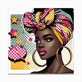 Sanyu Pop African Woman Canvas Print