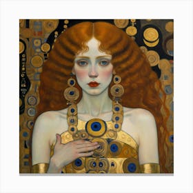 Klimt'S Woman Canvas Print