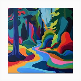 Abstract Park Collection Stanley Park Vancouver Canada 6 Canvas Print