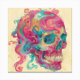 Colorful Skull 14 Canvas Print