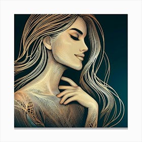 Portrait Of A Woman 39 Canvas Print