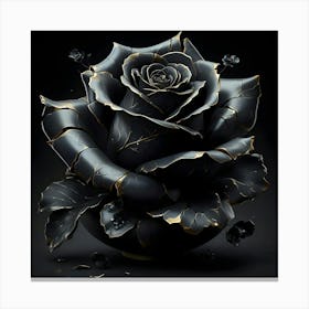 Black Rose 6 Canvas Print