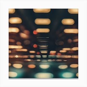 Abstract Blurred Lights Canvas Print