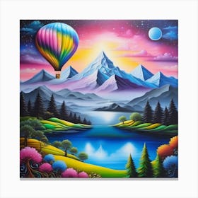 Hot Air Balloon Canvas Print