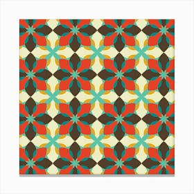 Modern Retro Pattern 15 Canvas Print