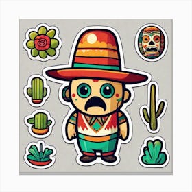 Mexican Sombrero 4 Canvas Print