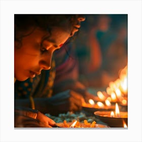 Diwali Lights 6 Canvas Print