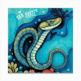 Sea Python Canvas Print