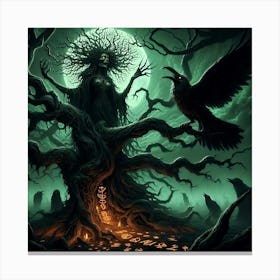 Crow Tree Canvas Print