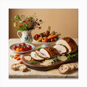 Roasted Turkey 1 Canvas Print