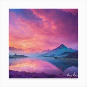 Scotland Sunset Canvas Print