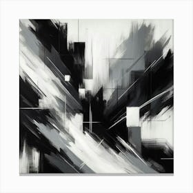 Black And White Abstract Canvas Print