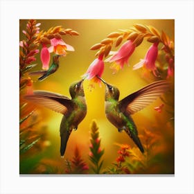 Hummingbirds Canvas Print