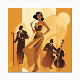 Jazz Music 5 Canvas Print