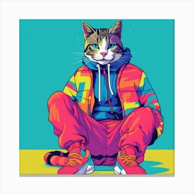 Cat In Sneakers Canvas Print