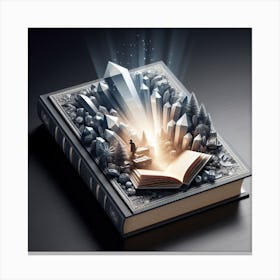 beautiful book art 1 Canvas Print