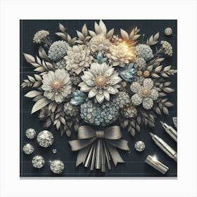 Bouquet Of Diamonds Canvas Print