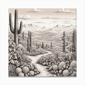 Saguaro Cactus Canvas Print