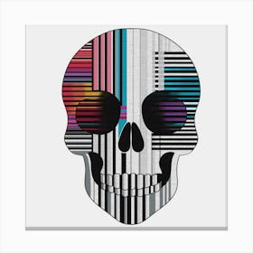 Abstract Skull Canvas Print