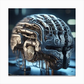 Futuristic Head 5 Canvas Print