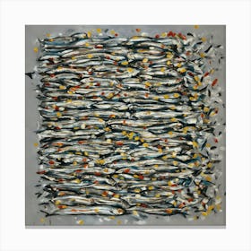 Sardine Art Canvas Print