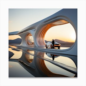 Futuristic Architecture 15 Canvas Print